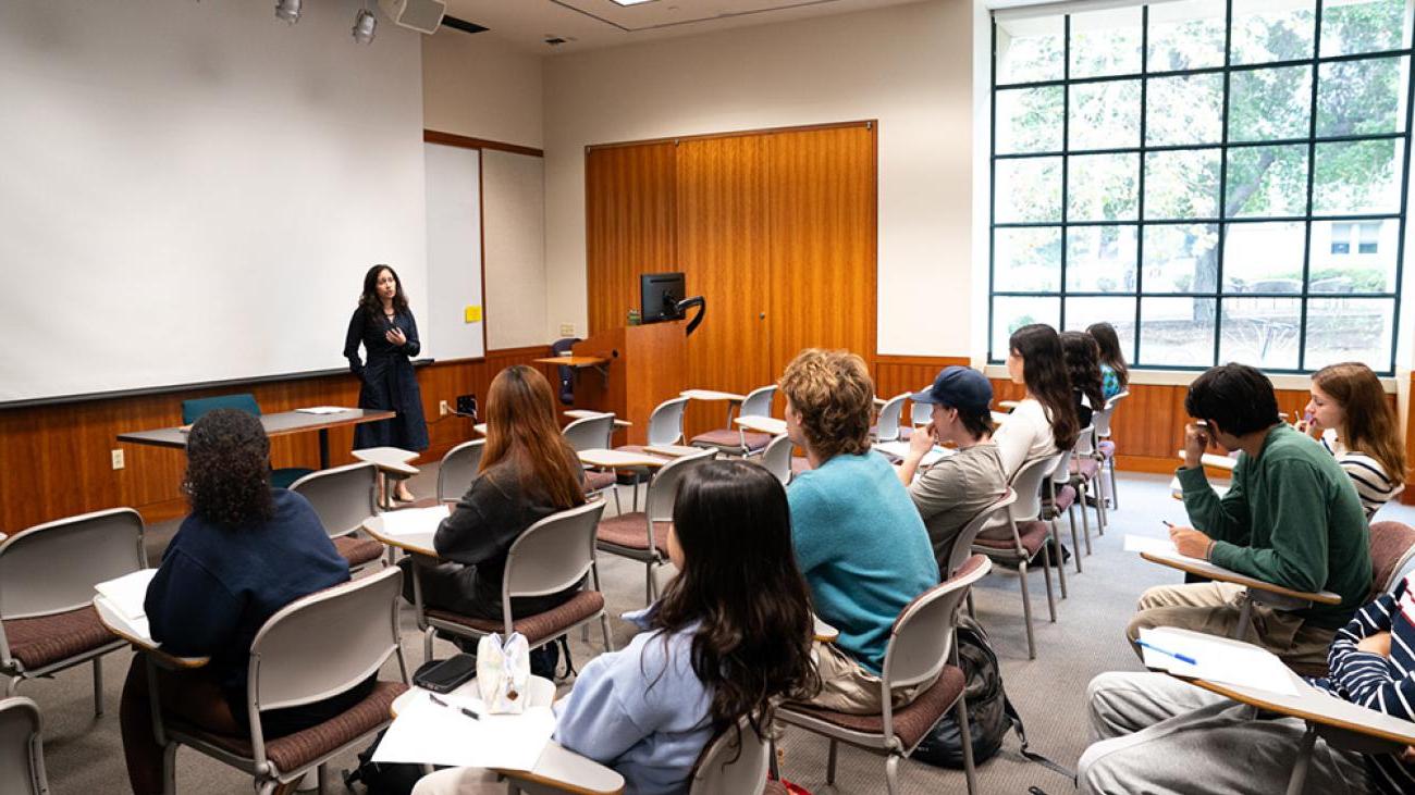  “What is Time?” class with Assistant Professor of Anthropology Cristina Bejarano